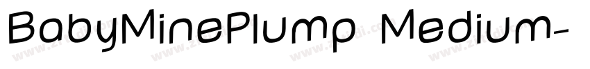 BabyMinePlump Medium字体转换